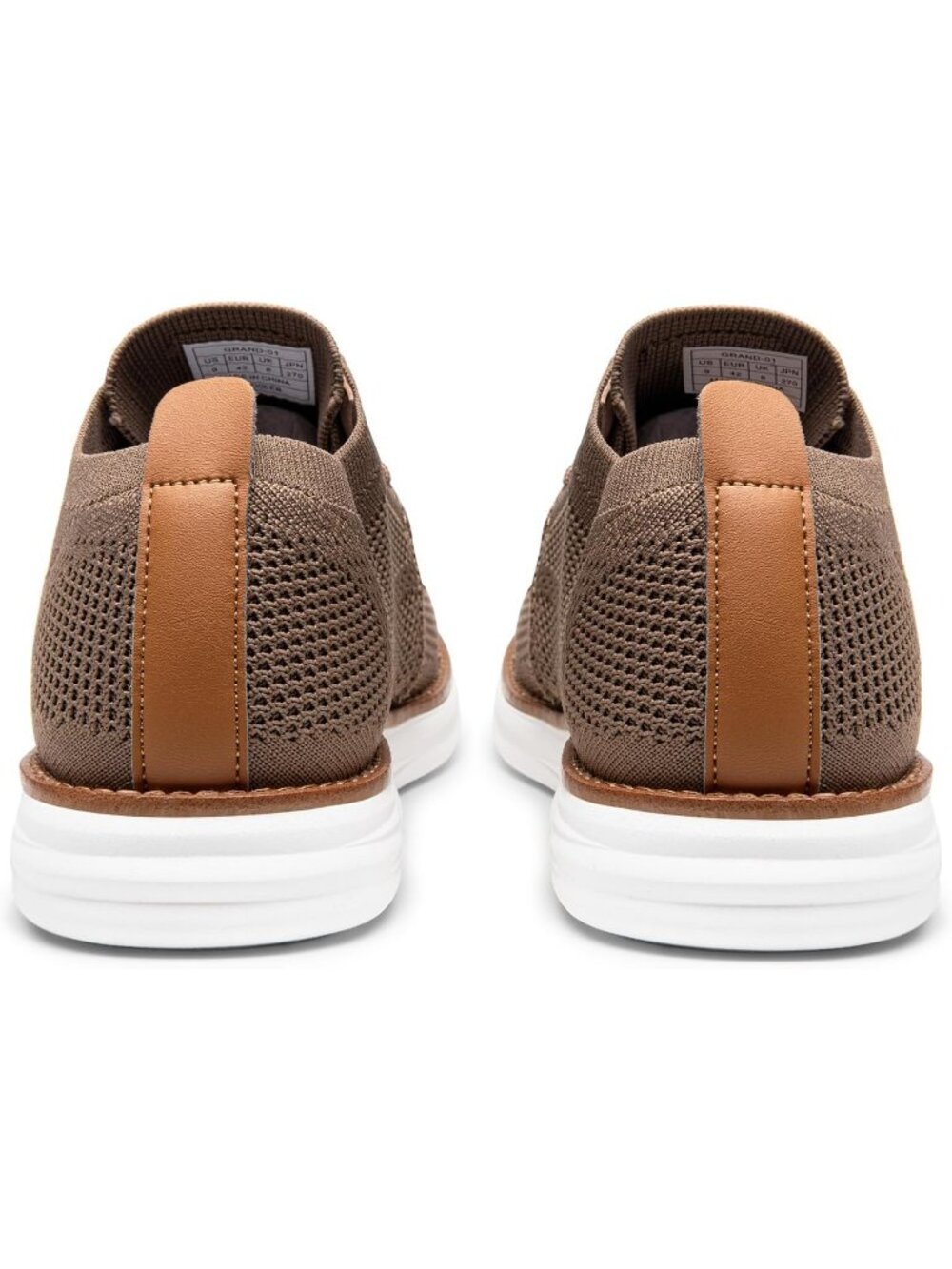 Bruno Marc Men's Brown Ethylene Vinyl Acetate Lace up Lightweight Sneakers - Picture 5 of 6